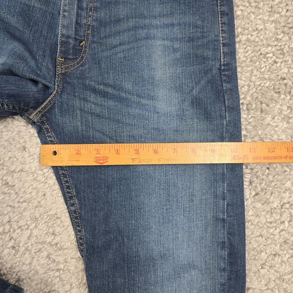 Levis 513 Jeans Mens 31x32 (Fits 30x31) Blue Slim Straight Denim Skater Punk - Picture 12 of 15